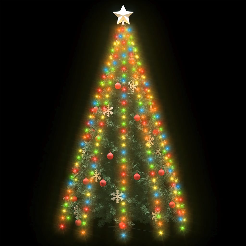 Weihnachtsbaum-Lichternetz mit 300 LEDs Mehrfarbig 300 cm
