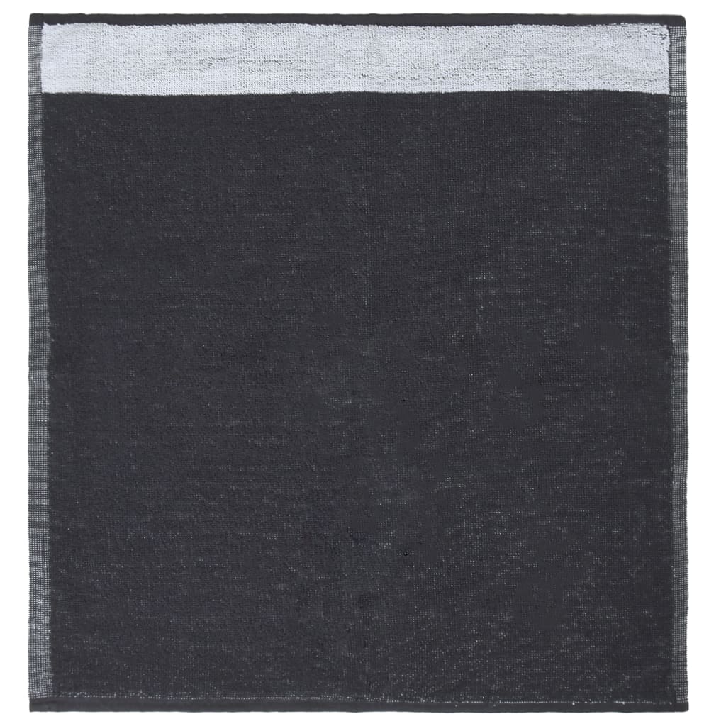 12-tlg. Handtuch-Set Grau Baumwolle