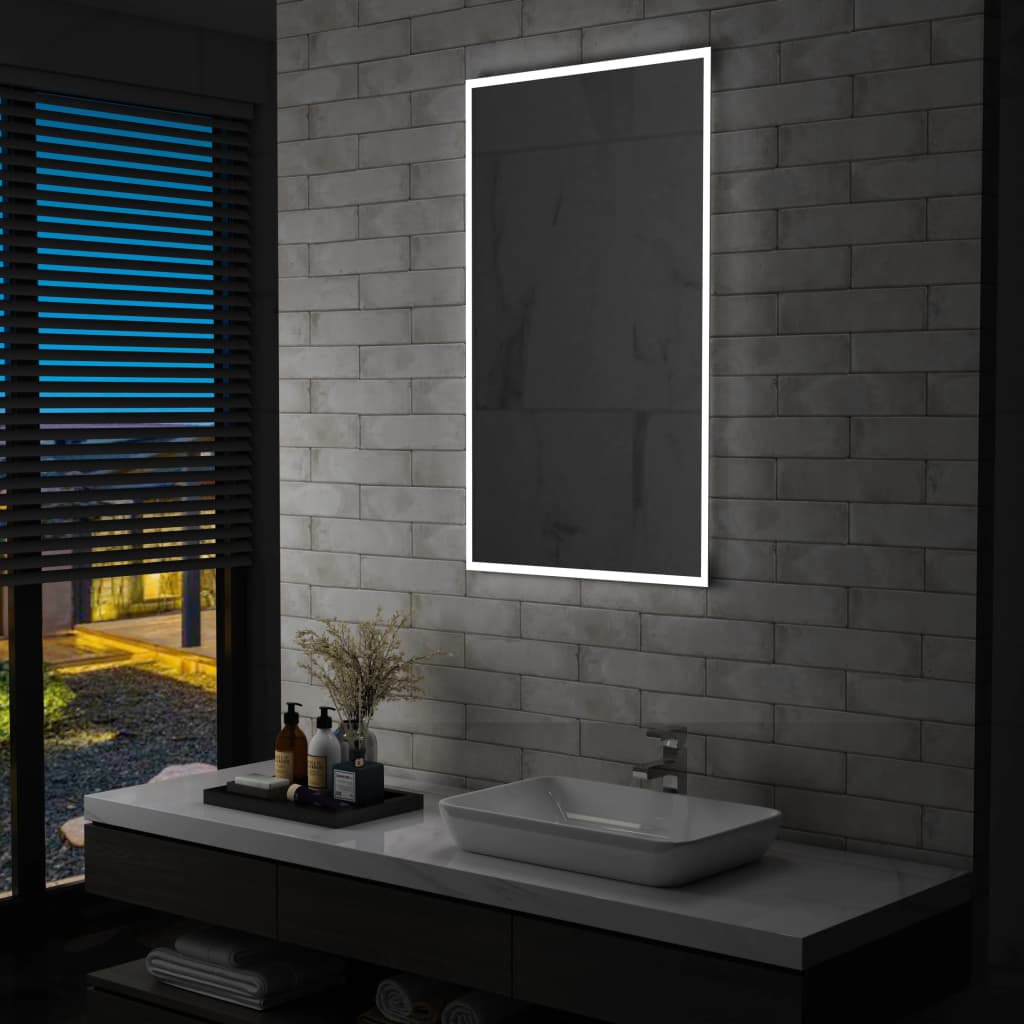 Badezimmer-Wandspiegel mit LEDs 60x100 cm