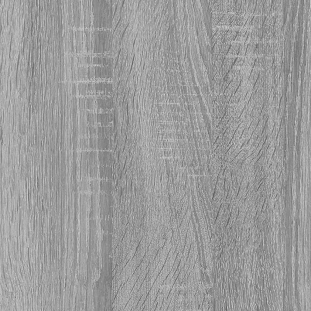 Nachttische 2 Stk. Grau Sonoma 40x30x30 cm Holzwerkstoff