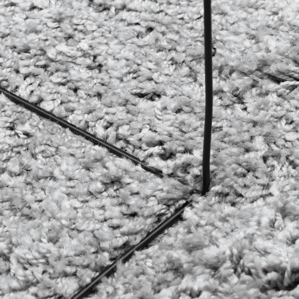 Shaggy-Teppich PAMPLONA Hochflor Modern Grau 60x110 cm