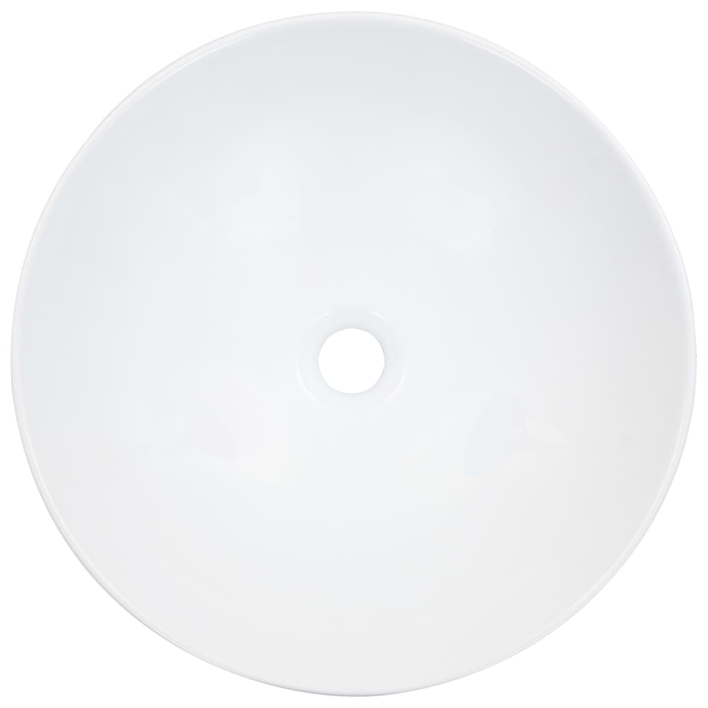 Waschbecken 41 x 12,5 cm Keramik Weiß