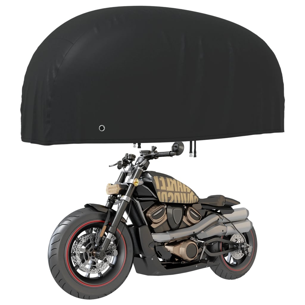 Motorrad-Abdeckung Schwarz 220x95x110 cm 210D Oxford