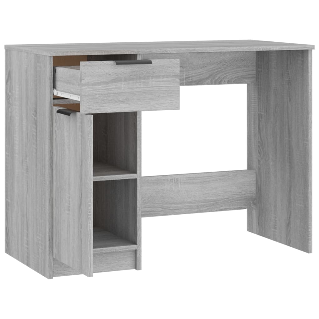 Schreibtisch Grau Sonoma 100x50x75 cm Holzwerkstoff
