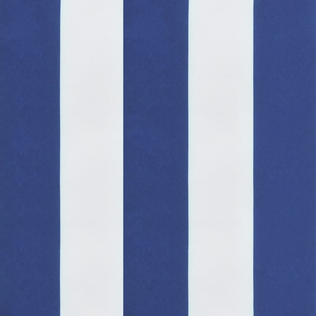 Hochlehner-Auflagen 4 Stk. Blau & Weiß Gestreift Stoff