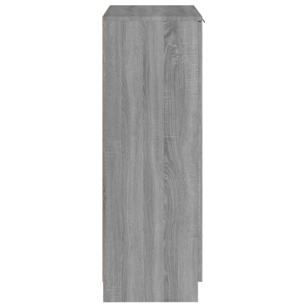 Schuhschrank Grau Sonoma 59x35x100 cm Holzwerkstoff
