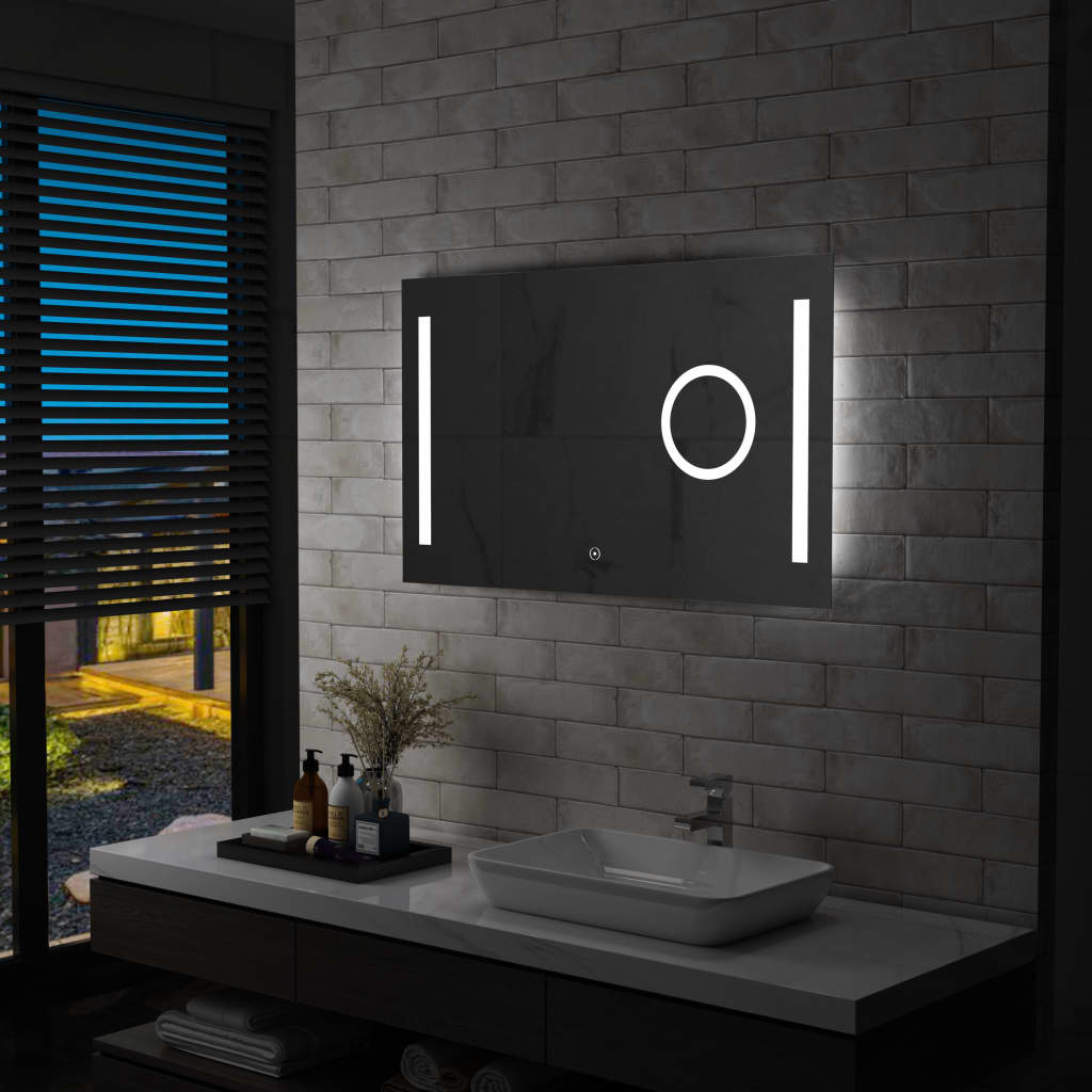 LED-Badspiegel mit Berührungssensor 100x60 cm