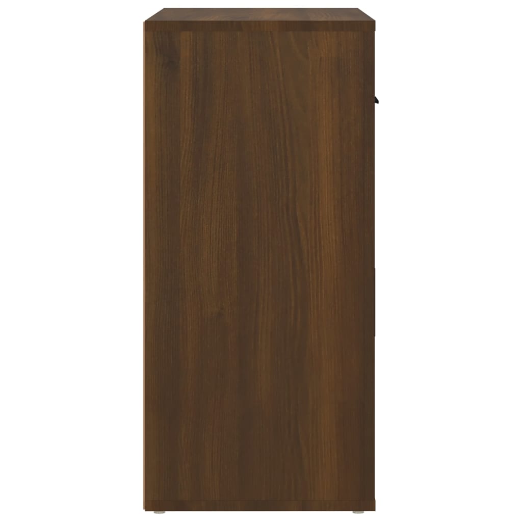 Sideboard Braun Eichen-Optik 80x33x70 cm Holzwerkstoff