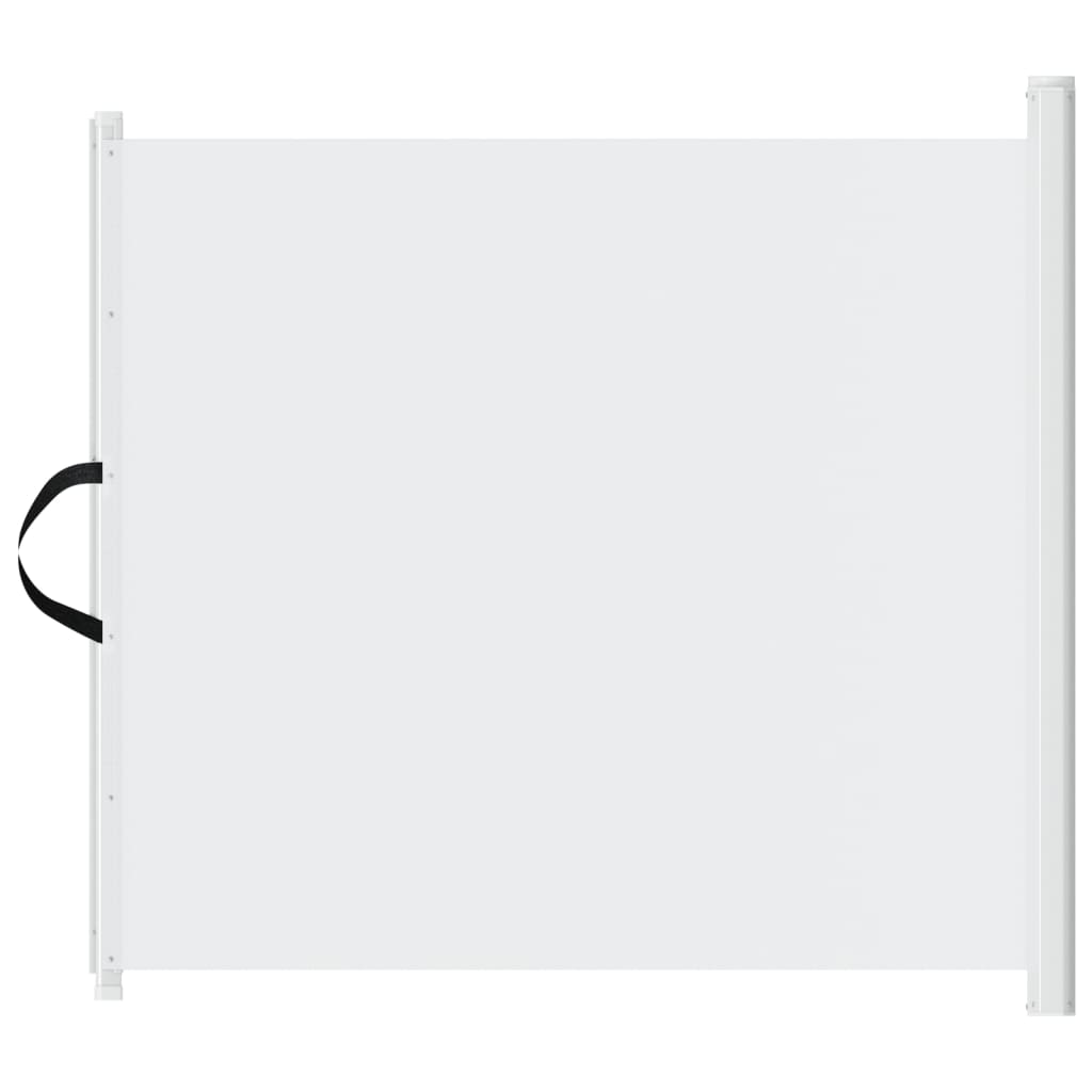 Haustier-Barriere Ausziehbar Weiß 82,5x125 cm
