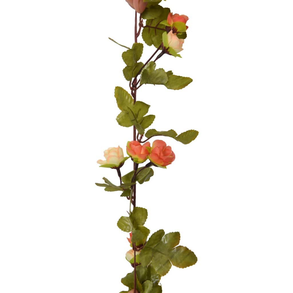 Künstliche Blumengirlanden 6 Stk. Abendrot 215 cm
