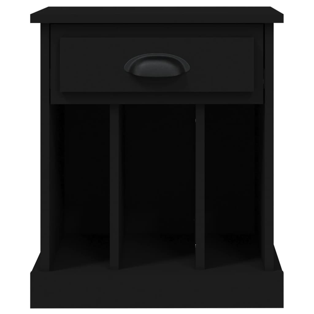 Nachttisch Schwarz 43x36x50 cm