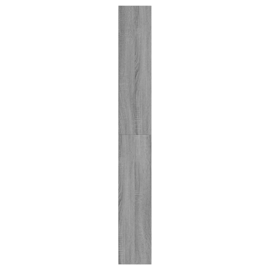 Schuhschrank Grau Sonoma 60x21x163,5 cm Holzwerkstoff