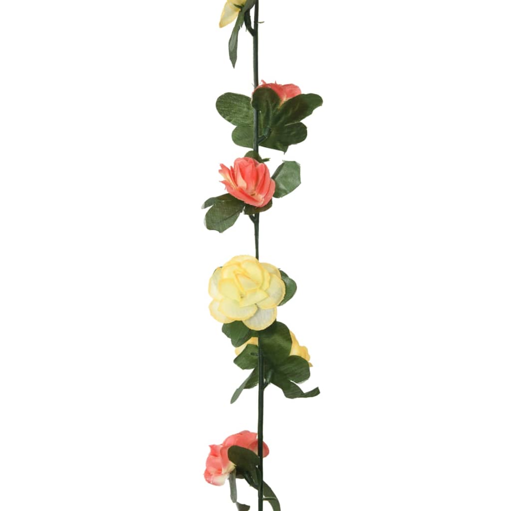 Künstliche Blumengirlanden 6 Stk. Abendrot 250 cm
