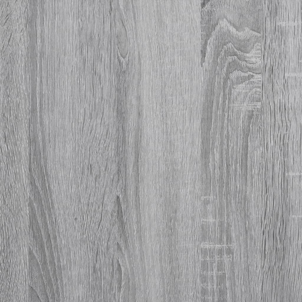 Schuhschrank Grau Sonoma 60x21x163,5 cm Holzwerkstoff