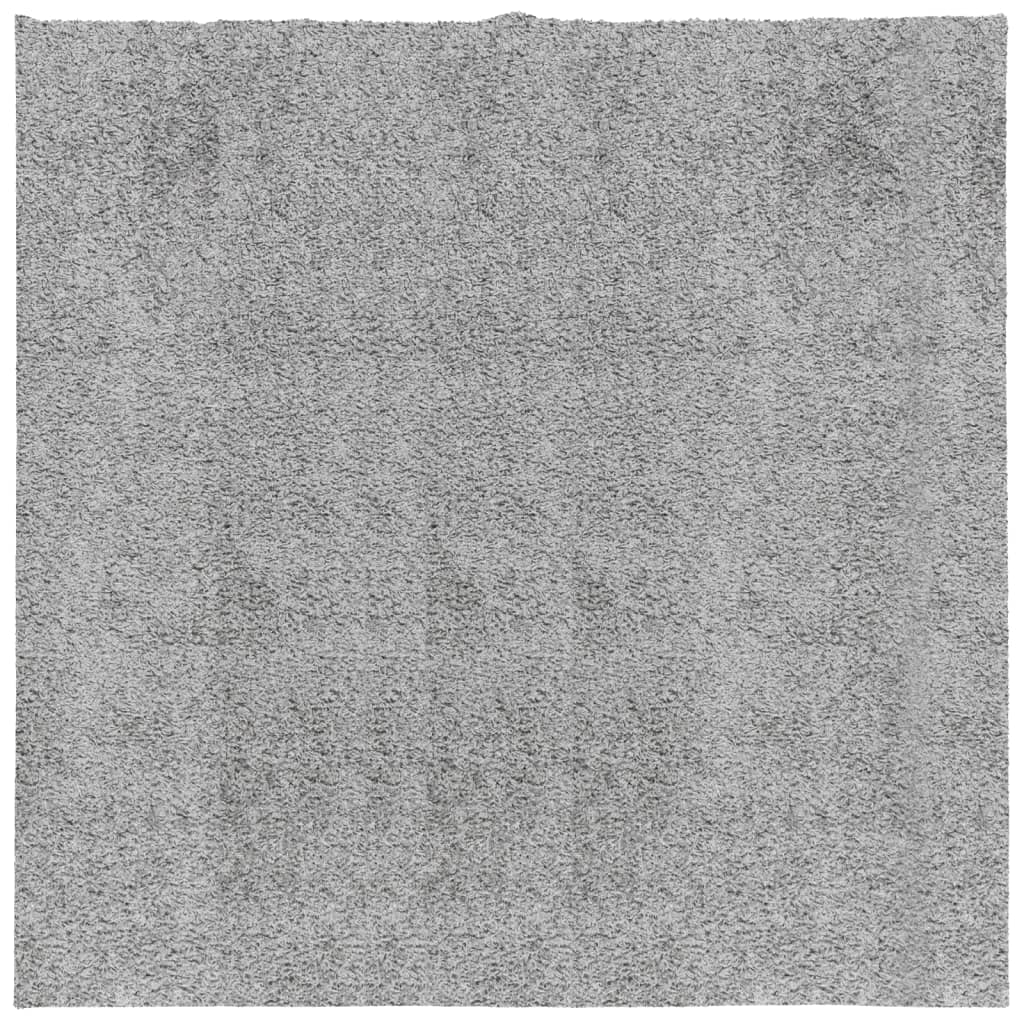 Shaggy-Teppich PAMPLONA Hochflor Modern Grau 160x160 cm