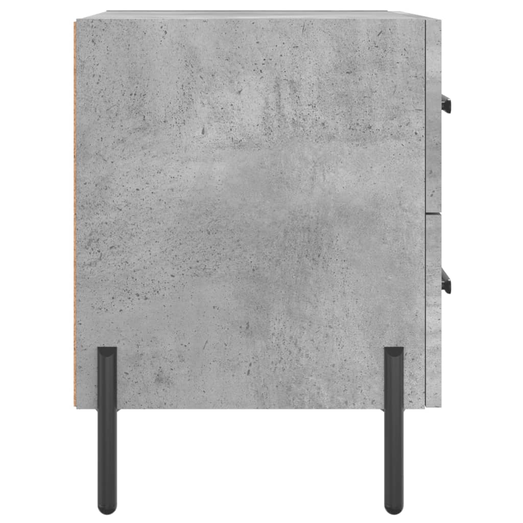 Nachttisch Betongrau 40x35x47,5 cm Holzwerkstoff