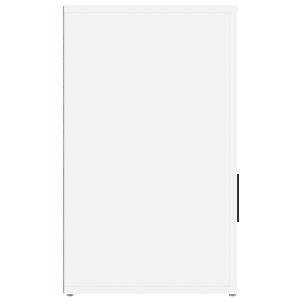 Nachttisch Weiß 50x36x60 cm Holzwerkstoff