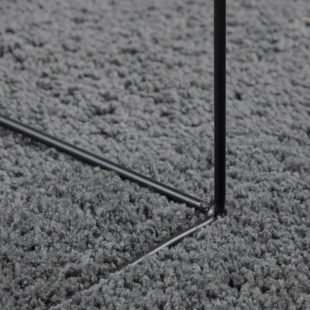 Teppich OVIEDO Kurzflor Anthrazit 60x110 cm