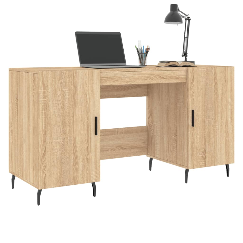 Schreibtisch Sonoma-Eiche 140x50x75 cm Holzwerkstoff