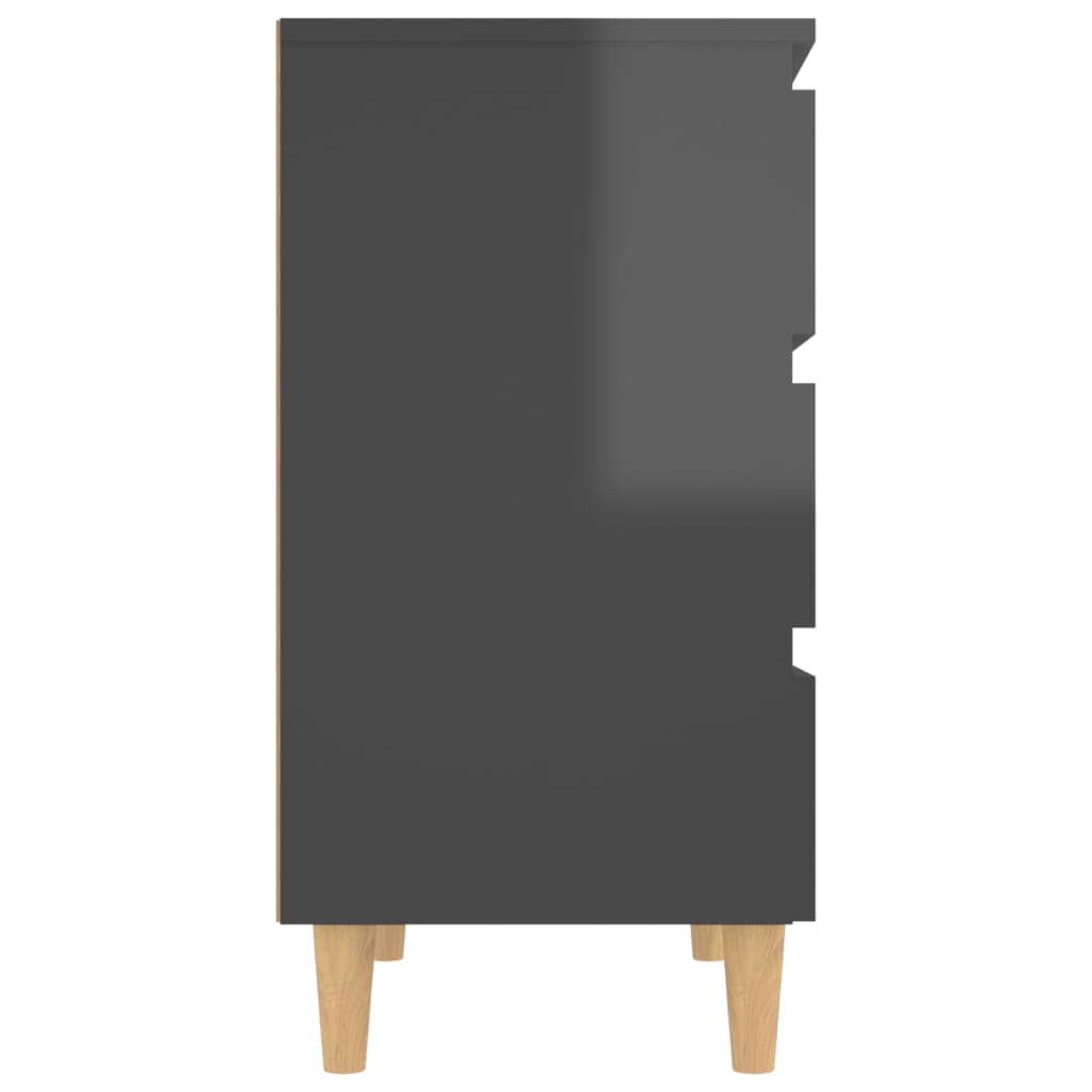 Sideboard Hochglanz-Grau 60x35x69 cm Holzwerkstoff