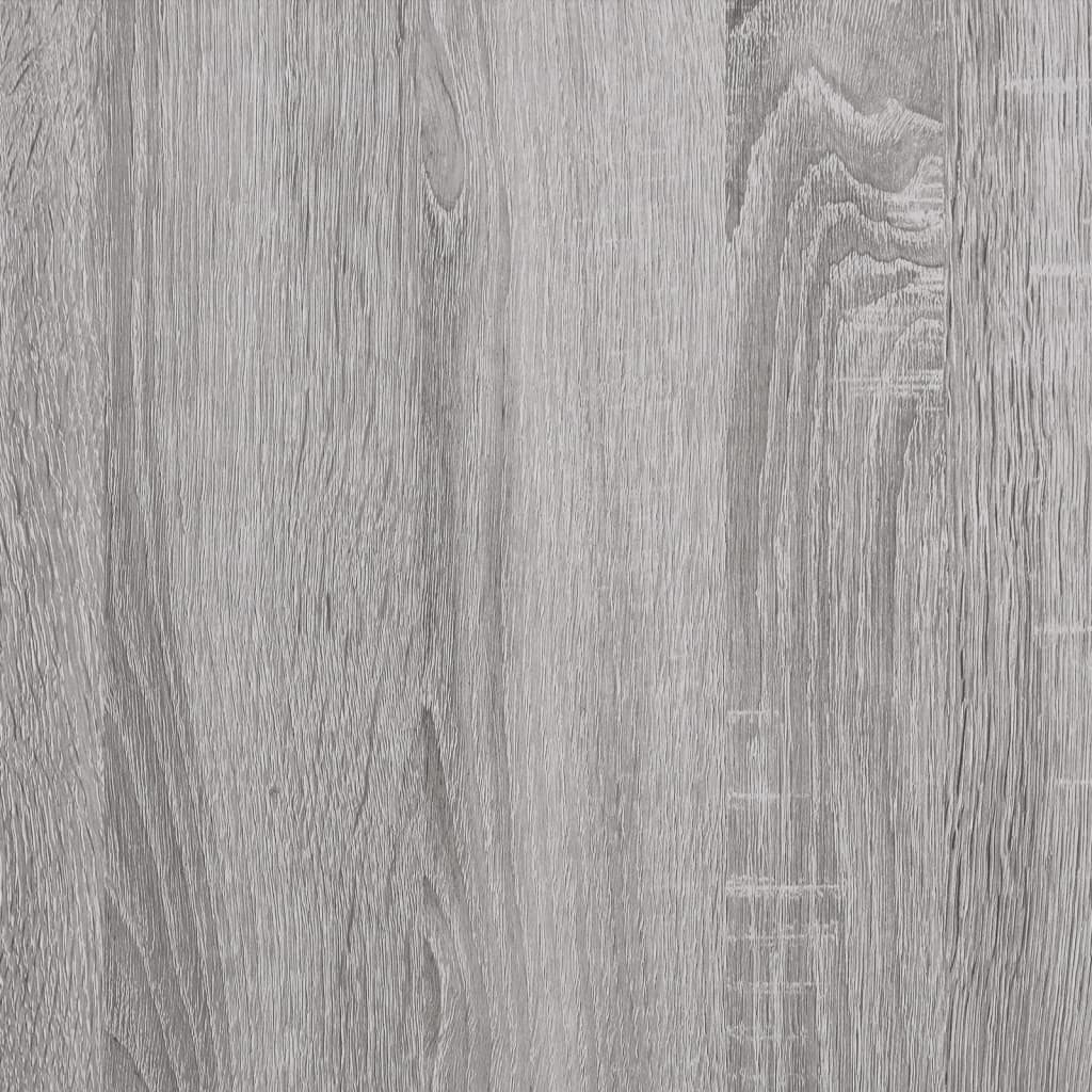 Schuhregal Grau Sonoma 131x35x50 cm Holzwerkstoff