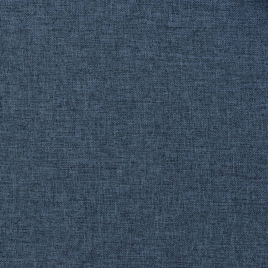Verdunkelungsvorhang mit Ösen Leinenoptik Blau 290x245 cm