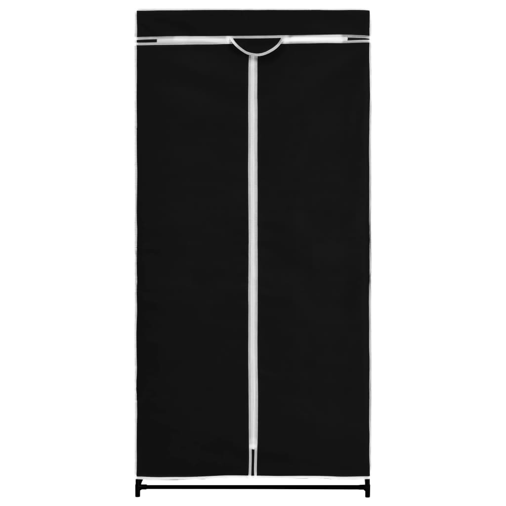 Kleiderschrank Schwarz 75×50×160 cm